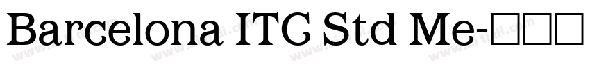 Barcelona ITC Std Me字体转换